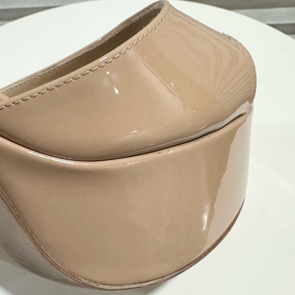 🌹STUART WEITZMAN 🌹 Discoplatform Nudistcurve Patent Leather Sandals Size: 10B - Picture 10 of 13